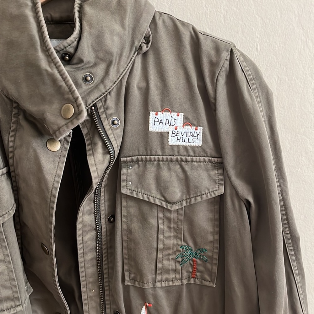 Joie Iban Patchwork Cotton Utility Jacket - image 6